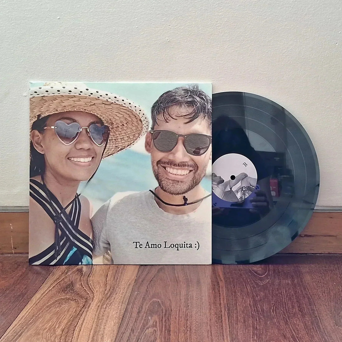 Our first customized vinyl record. It was for our 10-year anniversary!
