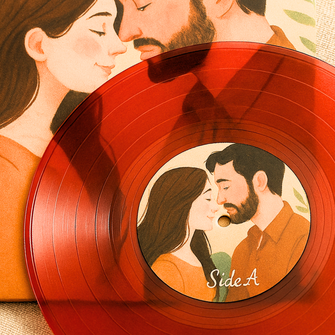 Gatefold Cover with 2 Custom Vinyl Records