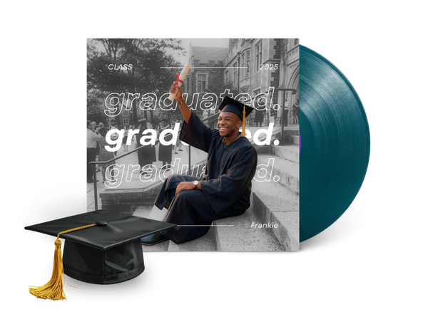Custom colored vinyl record graduation gift — CCS Vintage
