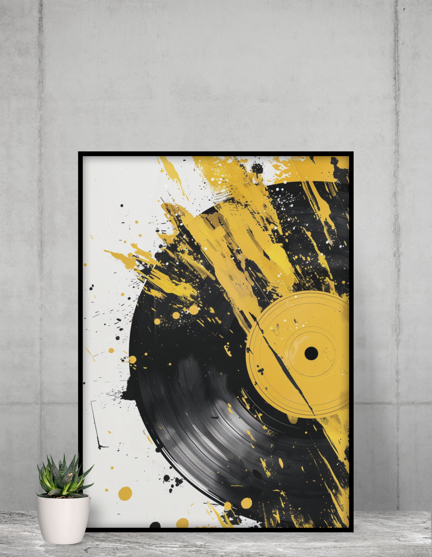 Painted Record Poster [Modern Art for your Living Room]