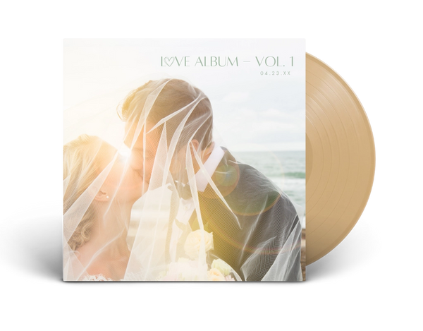 Custom colored vinyl record wedding gift — CCS Vintage