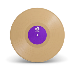 Beige vinyl record disc
