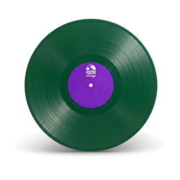 Dark Green vinyl record disc