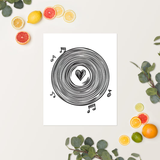 Love Vinyl Records Poster [FOR MINIMALISTS]