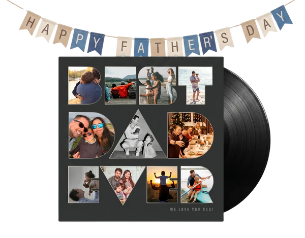 Father's Day vinyl record gift — his favorite songs on real vinyl
