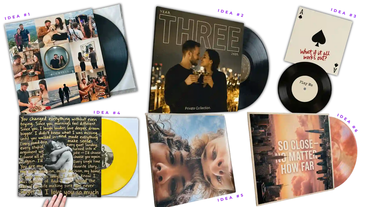 Real orders from CCS Vintage customers β romantic vinyl records for anniversaries, proposals, and love stories.