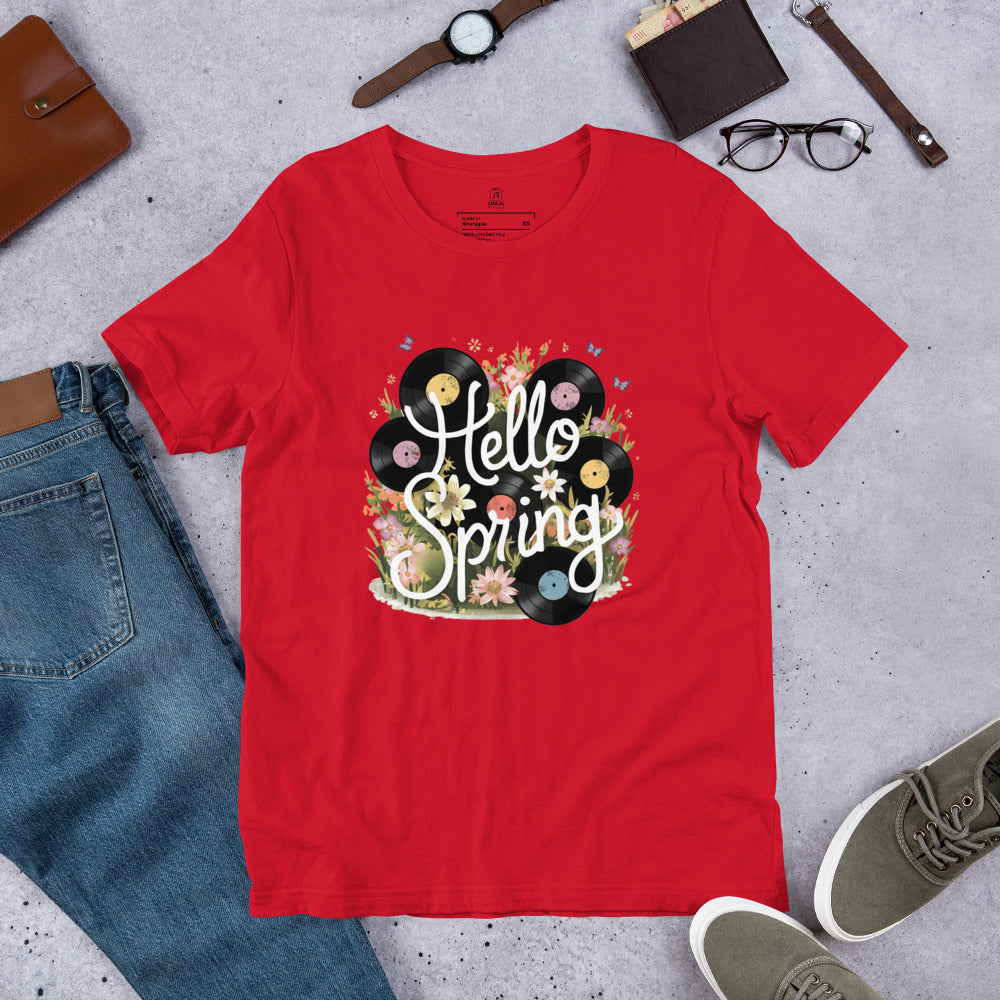 Hello Spring t-shirt [FEEL THE MUSIC OF NATURE]