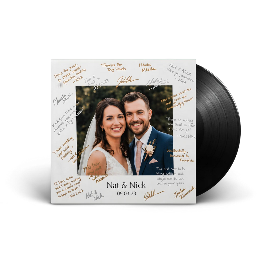 Custom wedding vinyl record gift — CCS Vintage