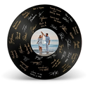 Vinyl record wedding guest book