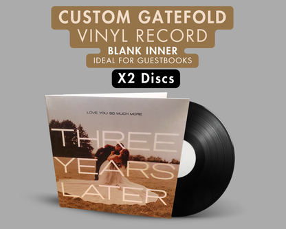 Gatefold Cover with 2 Custom Vinyl Records