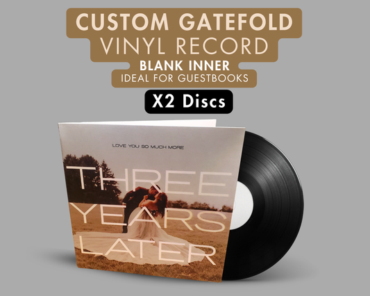 Gatefold Cover with 2 Custom Vinyl Records