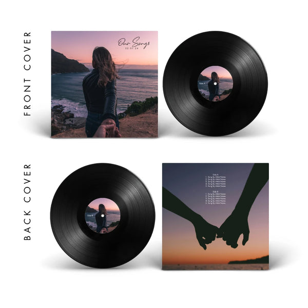 Big Picture — full photo anniversary vinyl record cover template for Canva