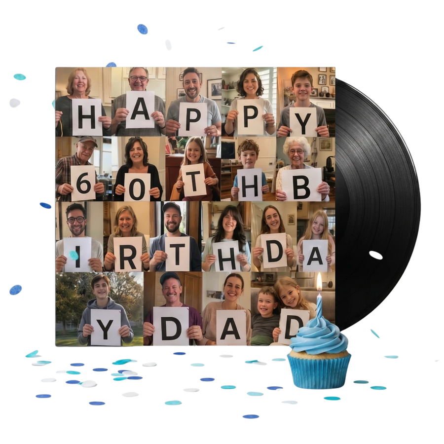 Custom birthday vinyl record — CCS Vintage
