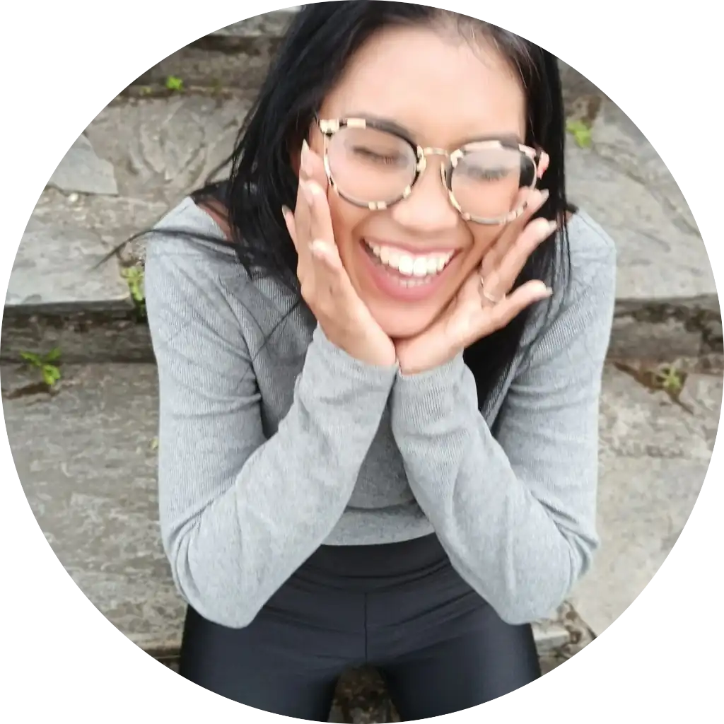 Portrait of Yayi, co-founder of CCS Vintage. She is the design expert handling artwork curation and digital proofs for custom vinyl record projects.