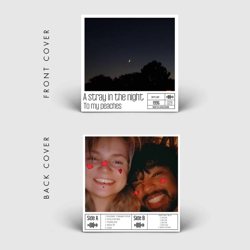Artistic custom vinyl album cover design with cinematic photography for an independent music release by CCS Vintage