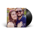 Custom vinyl record with personalized cover featuring a couple's photo, album title "This is Love / Still Choosing You" and anniversary date — unique gift for couples made at ccsvintage.com