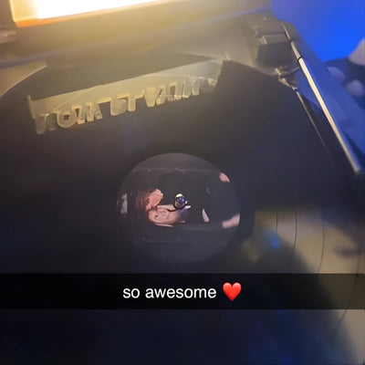 Real custom vinyl record from CCS Vintage customer