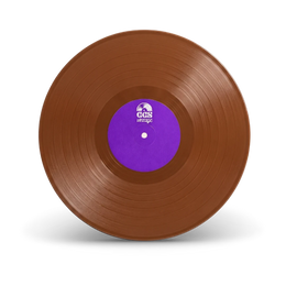 Brown vinyl record disc