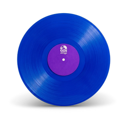 Electric Blue vinyl record disc