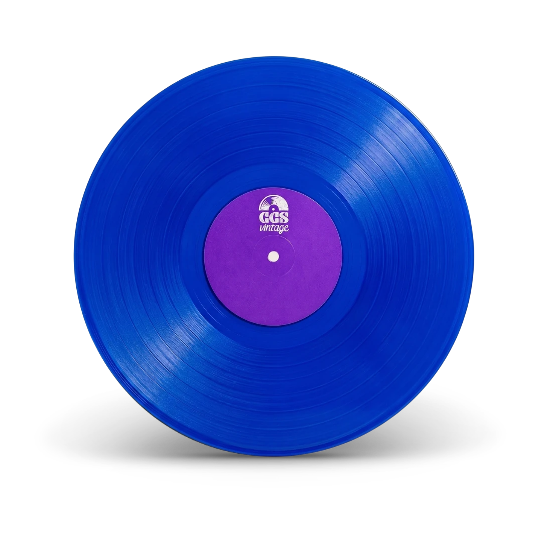 Dark blue colored vinyl record disc for custom vinyl gifts — CCS Vintage