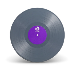 Gray vinyl record disc