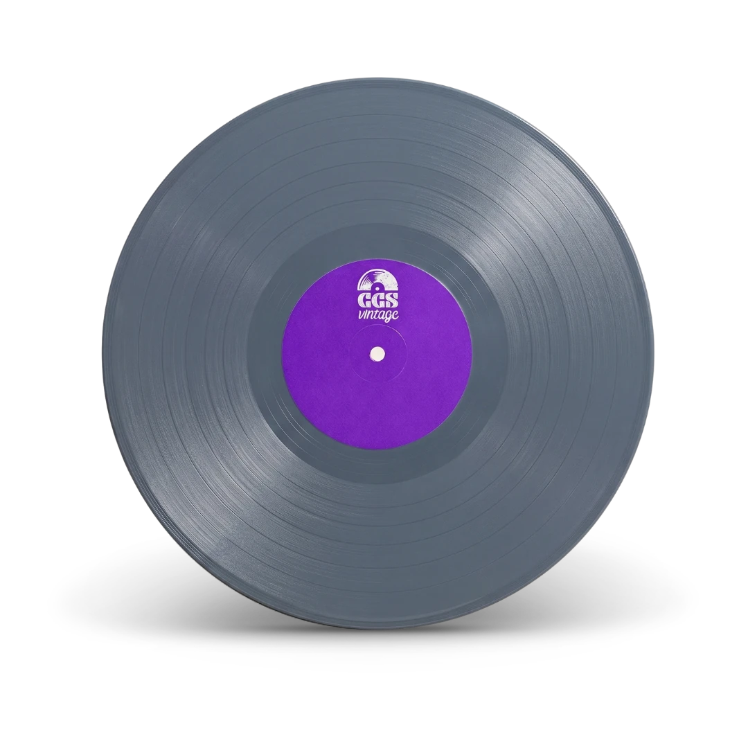 Gray colored vinyl record disc for custom vinyl gifts — CCS Vintage