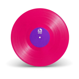 Hot Pink vinyl record disc