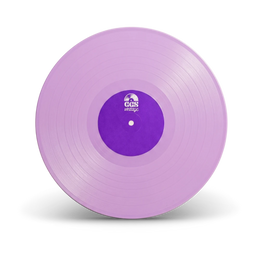 Lilac vinyl record disc