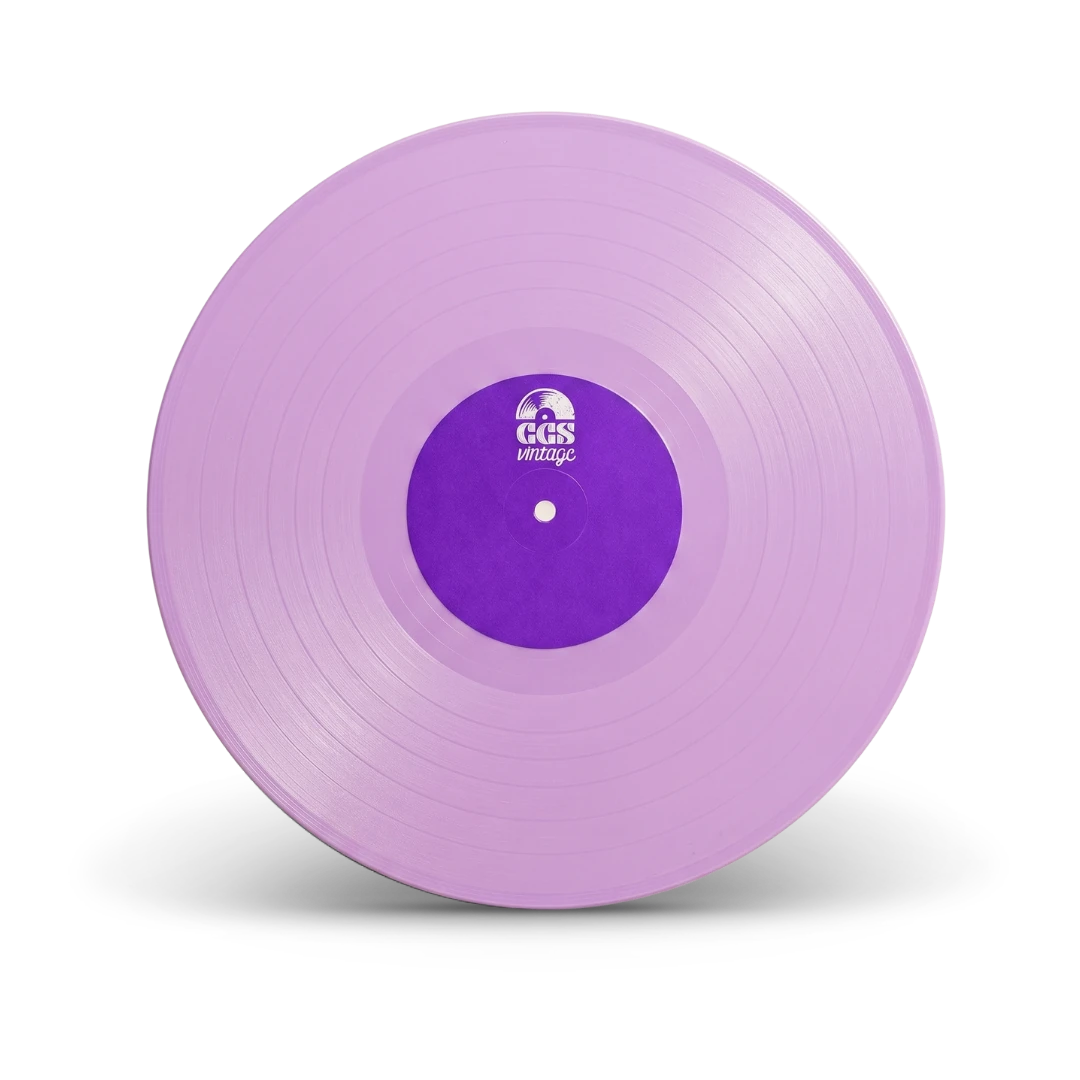 Lilac colored vinyl record disc for custom vinyl gifts — CCS Vintage