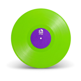 Lime Green vinyl record disc