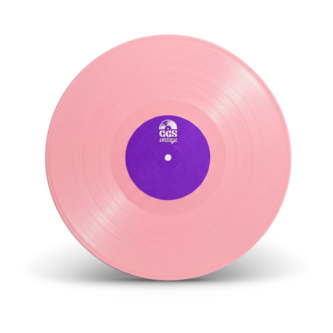Soft pink colored vinyl record disc for custom vinyl gifts — CCS Vintage