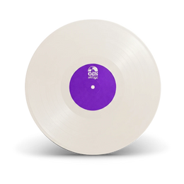 White vinyl record disc
