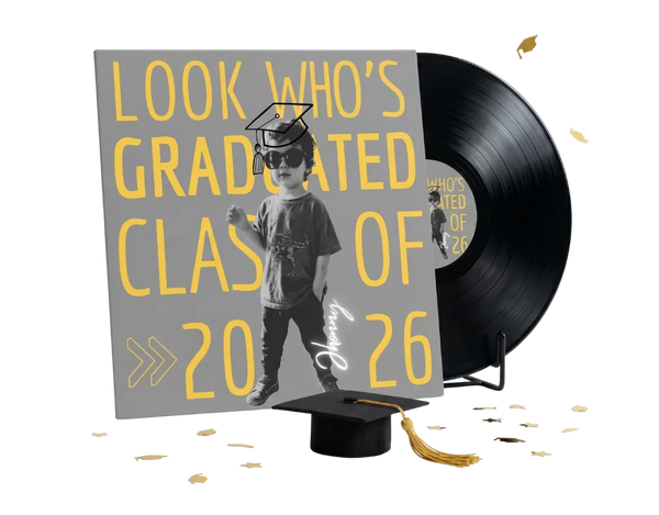 Graduation vinyl record gift — the soundtrack of those years