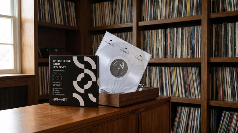 Hudson Hi-Fi anti-static rice paper HDPE vinyl record inner sleeves 50 pack